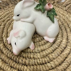 SOLD Resting Piglets Figurine